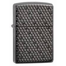 Зажигалка Zippo Armor™ Black Ice® Hexagon Design 49021, серебристый