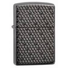 Žiebtuvėlis Zippo Armor™ Black Ice® Hexagon Design 49021, sidabro