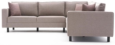 Stūra dīvāns Hanah Home Kale Linen 825BLC2712, krēmkrāsa, 258 x 258 cm x 83 cm