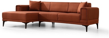Stūra dīvāns-gulta Atelier Del Sofa Horizon, sarkana, kreisais, 250 x 140 cm x 77 cm