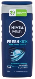 Dušas želeja Nivea Men Fresh Kick, 250 ml
