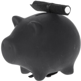 Копилка Black Pig, 11.8 см, керамика, черный