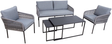 Välimööbli komplekt Home4you Levine 2, hall, 4 istekohta