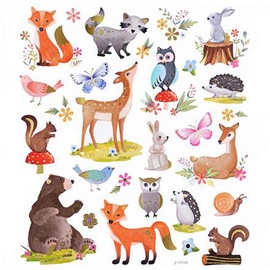 Наклейки DallPrint Forest Animals, 28 шт.