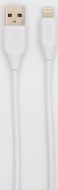 Кабель Bullet Lightning 8-pin male, USB, 3 м, белый
