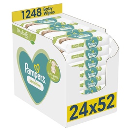 Drėgnos servetėlės Pampers Sensitive, 1248 vnt.