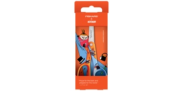 Ножницы Fiskars Little My, простые, синий/oранжевый