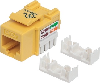 Ühendus Intellinet UTP, Yellow, Punch-down Cat5e Keystone Jack, valge/kollane