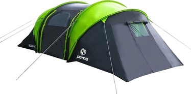Četrvietīga telts Peme, melna/zaļa