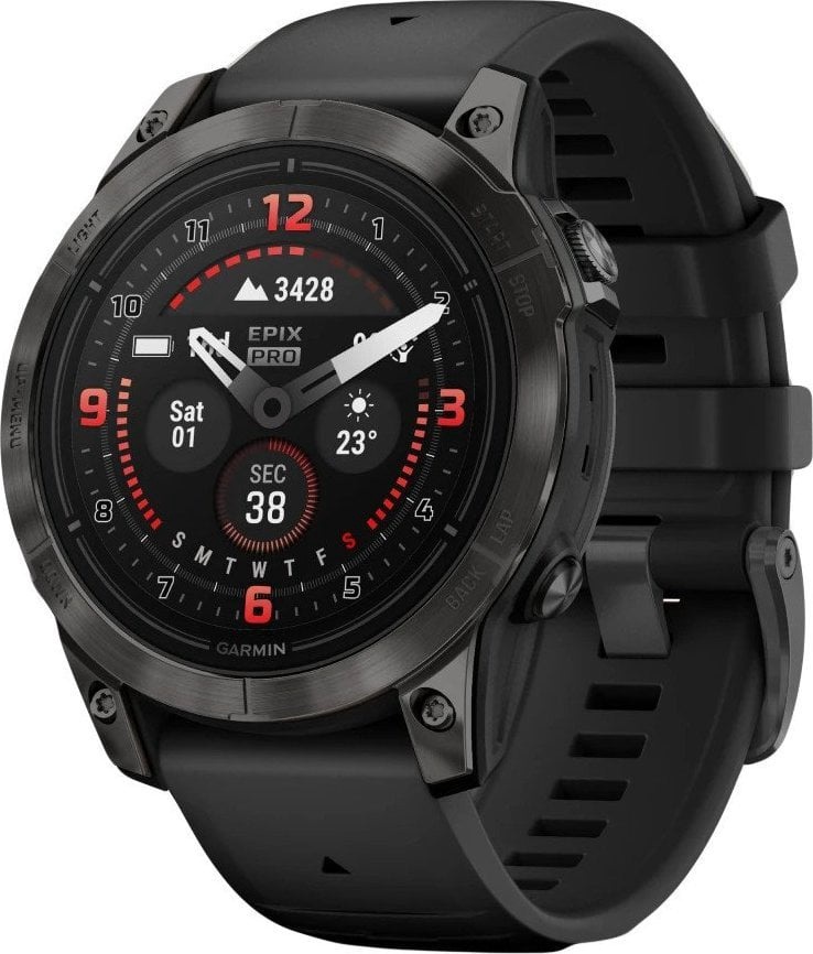Умные часы Garmin Epix Pro Gen 2 Sapphire 47Mm 010-02803-11, карбоновый серый