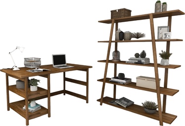 Galds Kalune Design Softcity With Bookshelf, valriekstu