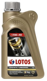 Машинное масло Lotos Synthetic Turbodiesel 5W - 40, синтетический, для легкового автомобиля, 1 л