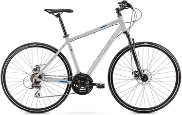 Велосипед гибридный Romet Orkan 1M, 28 ″, 21" (52.07 cm) рама, синий/серебристый