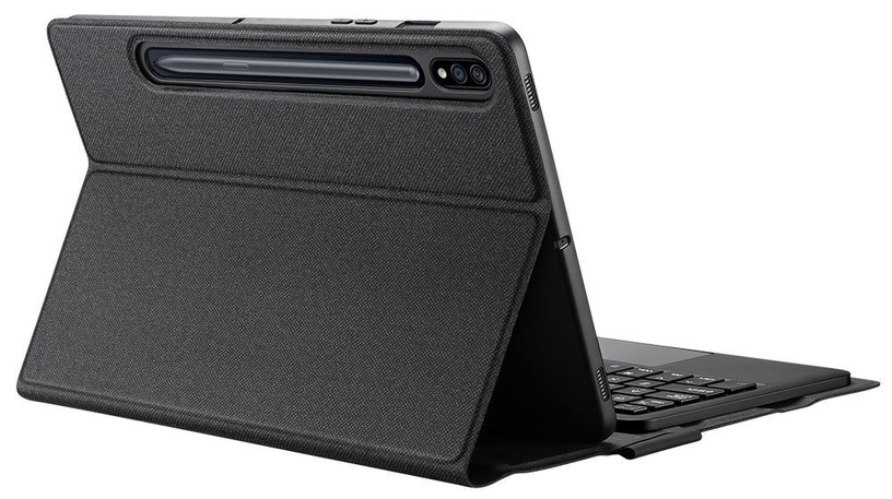 Klaviatūra Dux Ducis Touchpad Keyboard Case for Galaxy Tab S7 EN, melna, bezvadu