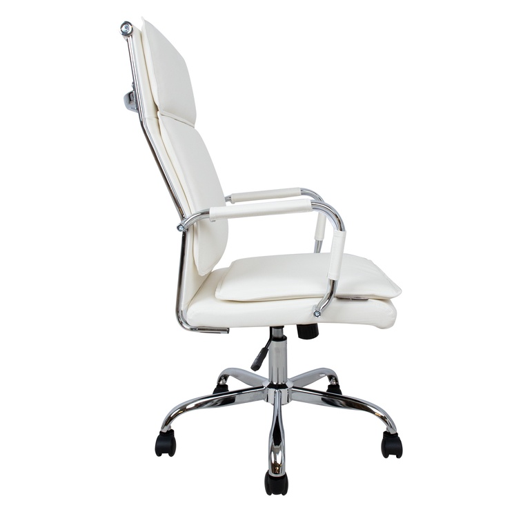 Офисный стул Home4you Ultra, 54.5 x 60 x 106.5 - 116.5 см, белый