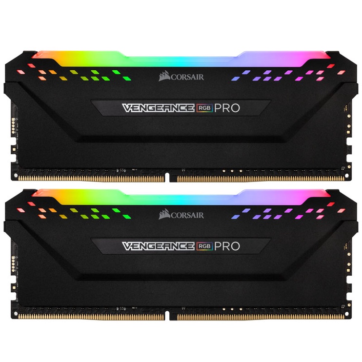 Operatyvioji atmintis (RAM) Corsair Vengeance RGB Pro Black, DDR4, 16 GB, 3000 MHz