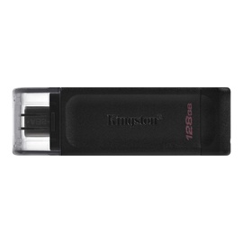 USB zibatmiņa Kingston DataTraveler 70, melna, 128 GB