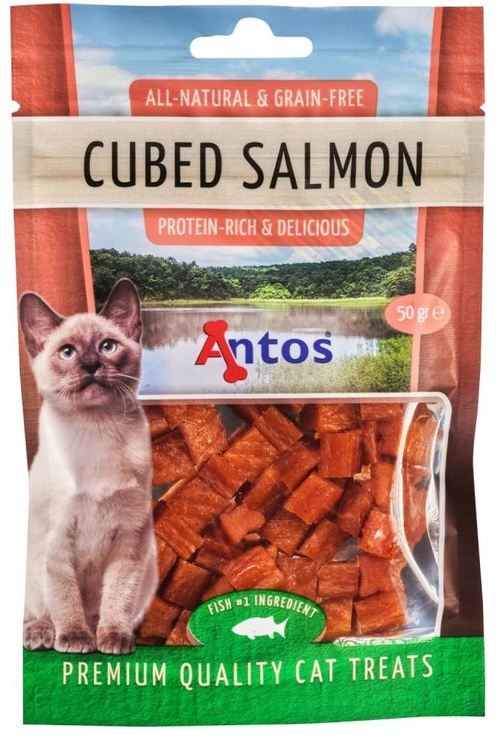 Лакомство для кошек Antos Cubed Salmon, 0.05 кг