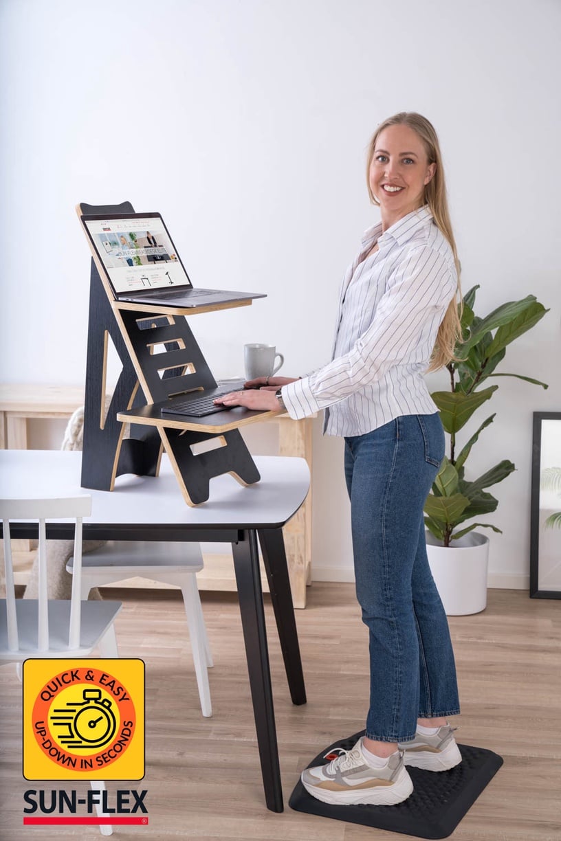 Письменный cтол регулируемая высота Sun-Flex EasyDesk Rise, черный