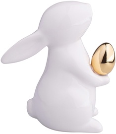 Фигурка Hare 084826, 11 см, фарфор, золотой/белый