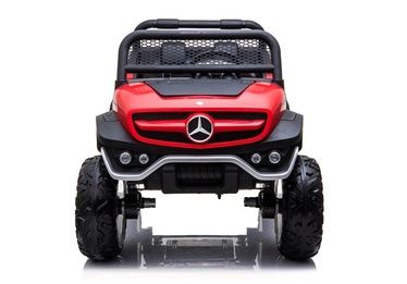 Bezvadu automašīna Lean Toys Mercedes Unimog, sarkana
