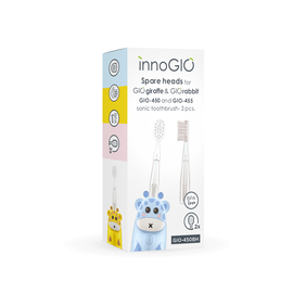 Насадка на зубную щетку InnoGIO GIO-450BH, прозрачный, 2 шт.