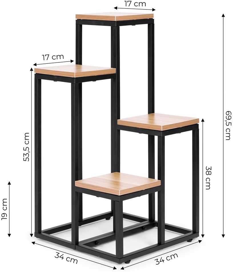 Lillealus ModernHome PJJPS0011, 34 cm x 34.5 cm x 69.5 cm
