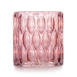 Svečturis AmeliaHome Vigo 10626407, stikls/sintētiskie sveķi, Ø 9 cm, 95 mm, rozā