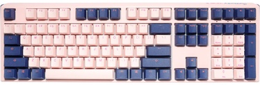 Klaviatūra Ducky One 3 (US) Cherry MX Blue EN, zila/rozā