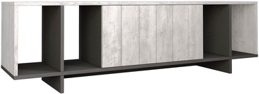 ТВ стол Kalune Design Zitano, белый/антрацитовый, 35 см x 160 см x 37.5 см