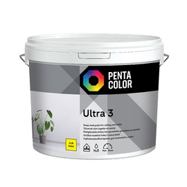 Krāsas pamatne Pentacolor Ultra 3, emulsija, pilnīgi matēta, 5 l