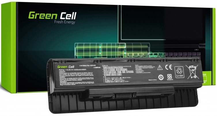 Klēpjdatoru akumulators Green Cell AS129, 4.4 Ah, Li-Ion
