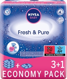 Mitrās salvetes Nivea Pure & Fresh, 252 gab.