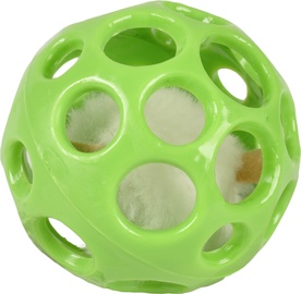 Игрушка для кота Flamingo Ball With Holess, зеленый