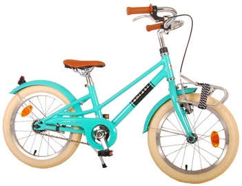 Детский велосипед, городской Volare Prime Collection Melody, синий/зеленый/березовый, 16″