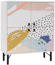 Шкафчики Kalune Design Multi Purpose Dot, белый/многоцветный, 36 см x 95 см x 111 см