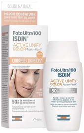 Saules aizsargājošs fluīds Isdin Foto Ultra 100 Active Unify Fusion - Natural SPF50+, 50 ml