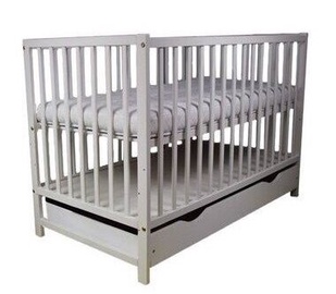 Детская кровать Bobas Magda, серый, 124 x 64 см