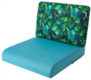 Sēdekļu spilvenu komplekts Hobbygarden Nel R2 NELNNL13, zaļa/gaiši zila, 39 x 60 cm
