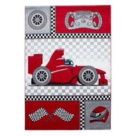 Ковер комнатные Ayyildiz Kids Race Car 2002900460, черный/красный/серый, 290 см x 200 см
