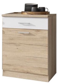 Нижний кухонный шкаф Rio RI 16/D60S1, белый/песочный, 600 мм x 480 мм x 820 мм