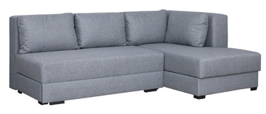 Stūra dīvāns-gulta Bodzio Judyta Classic, pelēka, labais, 155 x 225 cm x 77 cm
