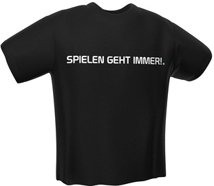 T-krekls GamersWear Giga Spielen Geht Immer! 0153-XL, melna, XL