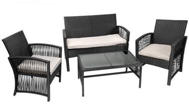 Комплект уличной мебели 4IQ Garden Set, черный, 4 места