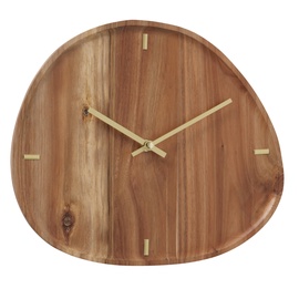 Pulkstenis MARRON, koka, koks, 35 cm x 35 cm, 35 cm