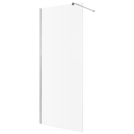 Dušas siena Invena Walk-In, 120 cm x 200 cm, caurspīdīga/hroma
