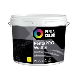 Krāsas pamatne Pentacolor Wall 3, emulsija, pilnīgi matēta, 3 l