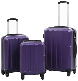 Koferu komplekts VLX Hardcase 91877, violeta, 660 x 410 x 240 mm
