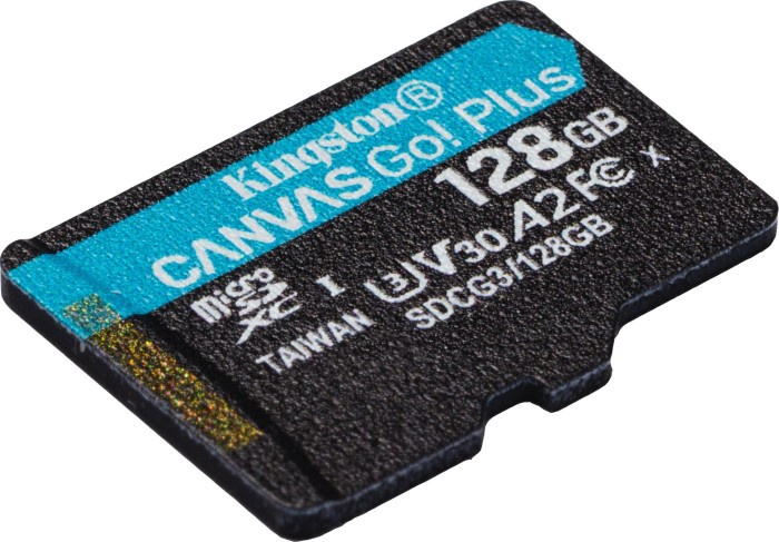 Карта памяти Kingston Canvas Go! Plus, 128 GB, 170 Мб/с - 90 Мб/с