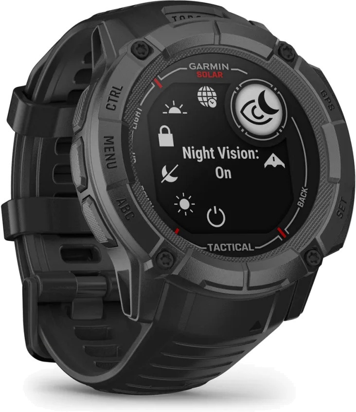 Умные часы Garmin Instinct 2X Solar Tactical, черный